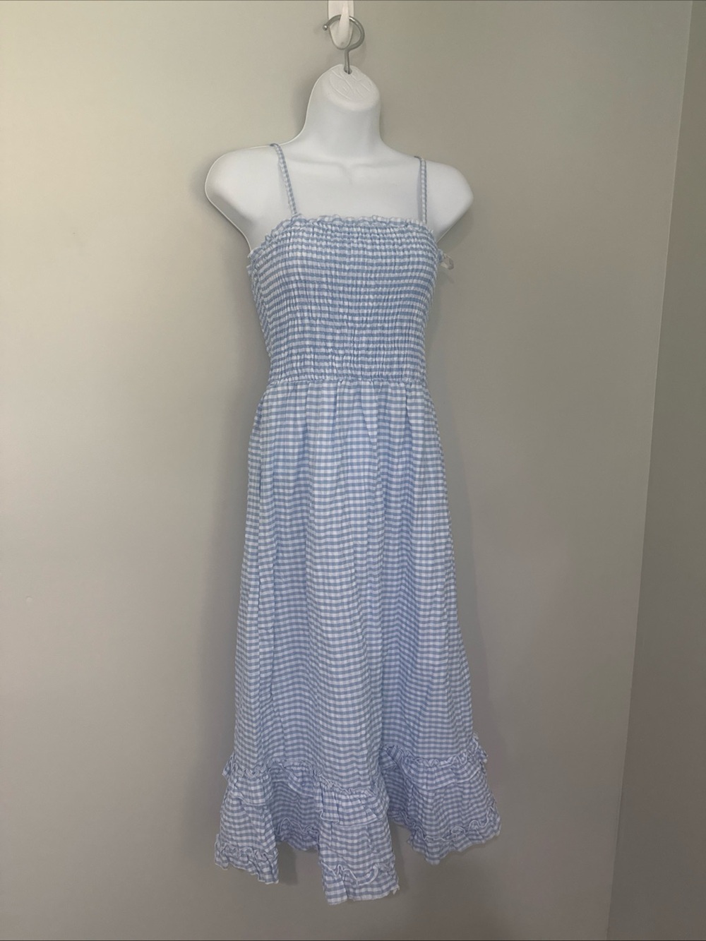 Sim & Sam Blue Checkered Dress NWT - Medium